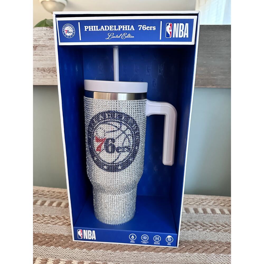 Philadelphia 76ers x NBA Bling Stainless Steel Insulated Tumber